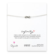 small infinity bracelet, sterling silver