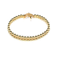 sparkle macrame bracelet with parallel brass beads on natural irish linen