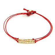 gold dipped sparkle bracelet, red irish linen