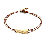 gold dipped sparkle bracelet, tobacco irish linen