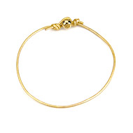 gold dipped peace bead bracelet on gold leather cord