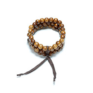 not to worry teak wood bracelet set of 3