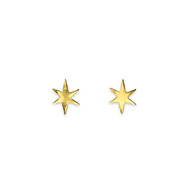 it's the little things gold dipped bright star earrings