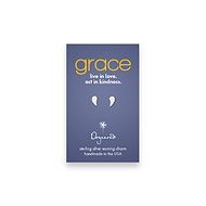 grace teeny stud sterling silver angel wing earrings
