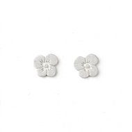 small grace's flower stud earrings, sterling silver