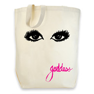 dogeared cotton tote - goddess