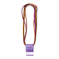 lost and found single leather headbands in tobacco, pumpkin, purple set of 3
