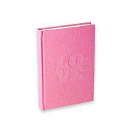 re spun love journal in pink