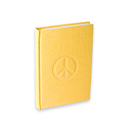 re spun peace journal in lemon