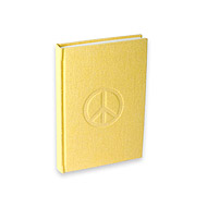 re spun peace journal in lemon