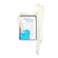 something blue glass heart