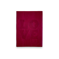 small love journal with berry leather