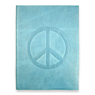 large peace journal with ocean leather