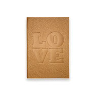 small love journal with natural leather