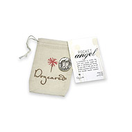 recycled sterling silver pocket angel