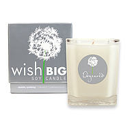 wish big glass soy candle - mmm, yummy