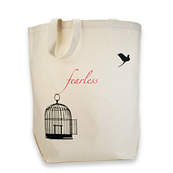 fearless reusable tote bag