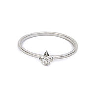 good karma ring sterling silver with fleur di lis charm size 7