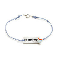 friends engraved word bracelet