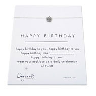 happy birthday reminder necklace with sterling silver royal crown