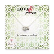 the love & peace necklace
