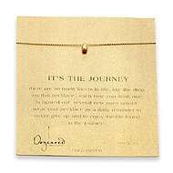 it's the journey gold dipped necklace
