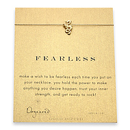 fearless reminder necklace with gold dipped dragon