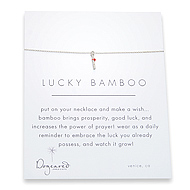 lucky bamboo reminder necklace with sterling silver teeny bamboo