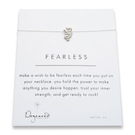 fearless reminder necklace with sterling silver dragon