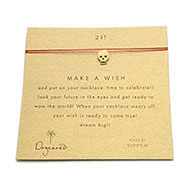 21! make a wish necklace with gold dipped skull on berry
