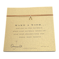 make a wish necklace with gold dipped wishbone... the original - 18 inch