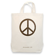 peace reusable shopping bag