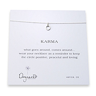 mini karma necklace sterling silver