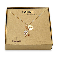 shine believe cluster necklace