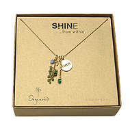 shine luck cluster necklace