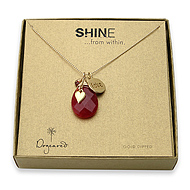shine love necklace with giant teardrop