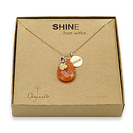 shine believe necklace with giant teardrop
