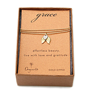grace necklace gold dipped