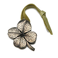four leaf clover house blessing silver bronze