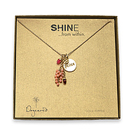 shine peace cluster necklace
