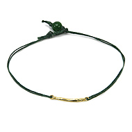 balance bar bracelet gold dipped on leaf irish linen