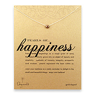 pearls of happiness gold dipped necklace with gold pearl