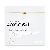 pearls of success with gold pearl on gold silk thread