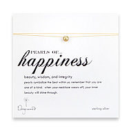 pearls of happiness with gold pearl on gold silk thread