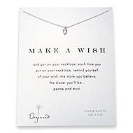 make a wish baby heart sterling silver reminder necklace - 18 inch
