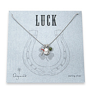 luck word necklace