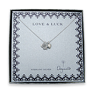 the love and luck necklace sterling silver