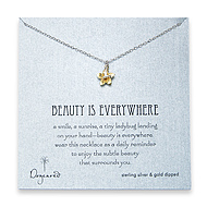 beauty is everywhere sterling silver necklace