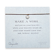 make a wish bracelet with sterling silver monkey face on tobacco