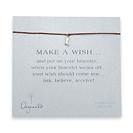 make a wish bracelet with sterling silver cowboy boot on tobacco